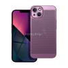TokShop Apple iPhone 13, Műanyag hátlap védőtok, légáteresztő, lyukacsos minta, Breezy, lila