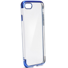 TokShop Huawei P40 Lite E, Szilikon tok, Electro Plating, átlátszó/kék tok és táska