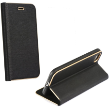 TokShop Huawei P40, Oldalra nyíló tok, stand, Luna Book, fekete (90560) mobiltelefon kellék