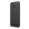 TokShop Nokia 2.3, TPU szilikon tok, közepesen ütésálló, szálcsiszolt, karbon minta, fekete (G95384)