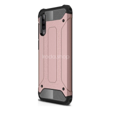 TokShop OnePlus 7, Műanyag hátlap védőtok, Defender, fémhatású, vörösarany tok és táska