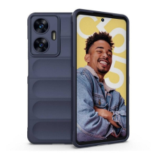 TokShop Realme C55, Szilikon tok, közepesen ütésálló, 3D minta, sötétkék tok és táska