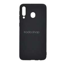TokShop Samsung Galaxy M30 SM-M305F, Szilikon tok, fekete tok és táska