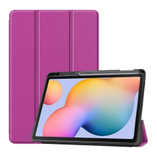 TokShop Samsung Galaxy Tab S6 Lite 10.4 / Tab S6 Lite 10.4 (2022) SM-P610 / P615 / P613 / P619, mappa tok, Trifold, érintőceruza tartó, lila tablet tok