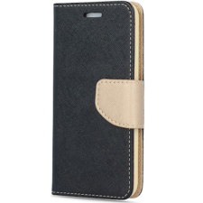 TokShop SamsungGalaxyS23FESM-S711,Oldalranyílótok,stand,FancyBook,fekete/arany (5903396227462) tok és táska