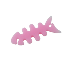 TokShop Univerzális fülhallgató tartó, 3D hal minta, rózsaszín (52863) fejhallgató állvány