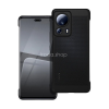 TokShop Xiaomi 13 Lite / Civi 2, Műanyag hátlap védőtok, légáteresztő, lyukacsos minta, Breezy, fekete