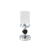 TOLEDO dekoratív gyertyatartó üveg búrával Ezüst/fekete 12x30 cm