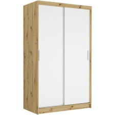  Tolóajtós gardróbszekrény VEGA III. 120x200x60 - artisan, fehér bútor