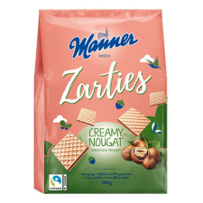 Töltött ostya MANNER Zarties nugátos 200g csokoládé és édesség