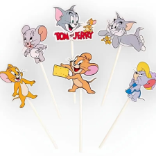  Tom és Jerry papír tortadísz 6 db/ csomag sütés és főzés