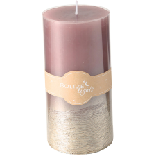  Tömbgyertya Fallon 15 cm 2 változatban karácsonyi dekoráció