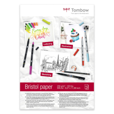TOMBOW Bristol rajztömb A4 / 250g - Bristol Paper Pad (25 lap) decoupage papír