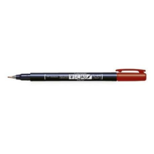 TOMBOW Színes ecsetfilc - Kemény hegyű , Tombow Brush pen Fudenosuke / Redondo - Piros (1 db) filctoll, marker
