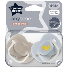 Tommee Tippee Anytime nyugtatócumi 6-18 hó 2 db - kacsa cumi
