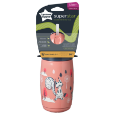 Tommee Tippee itatópohár - Superstar Insulated Straw Cup szívószálas hőtartó 266ml 12hó rózsaszín itatópohár