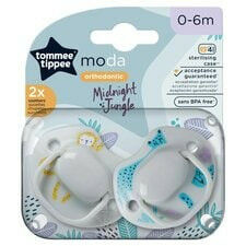 Tommee Tippee Moda játszócumi 2db 0-6hó - szürke cumi