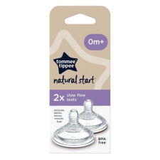 Tommee Tippee Natural Start Lassú átfolyású etetőcumi 0 hó+ (2 db) etetőcumi