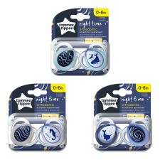 Tommee Tippee Night játszócumi 0-6 hó 2 db (unisex) cumi