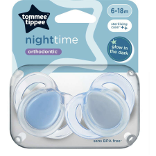 Tommee Tippee Night Time játszócumi 6-18 hó 2 db - kék cumi