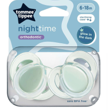 Tommee Tippee Night Time játszócumi 6-18 hó 2 db - zöld cumi