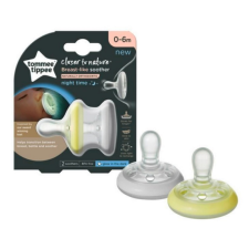 Tommee Tippee nyugtató cumi CTN Night anyamell formájú 0-6 hó 2db cumi