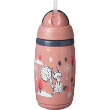 Tommee Tippee Superstar szívószállal 12m+ Pink, 266 ml babaétkészlet