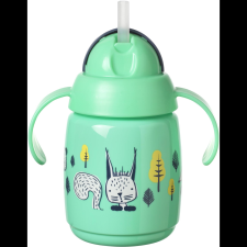  Tommee Tippee Superstar szívószállal 6m+ Green, 300 ml (5010415478306) kulacs, kulacstartó