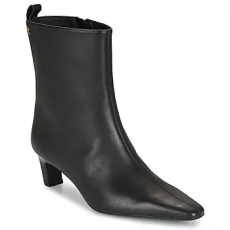 Tommy Hilfiger Bokacsizmák KITTEN HEEL LEATHER ANKLE BOOT Fekete 36