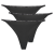 Tommy Hilfiger Bugyik 3 PACK MULTI SHAPE BOTTOM Fekete EU L