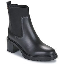 Tommy Hilfiger Csizmák FLAG MID HEEL LEATHER CHELSEA Fekete 37 női csizma, bakancs