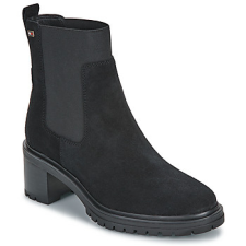 Tommy Hilfiger Csizmák FLAG MID HEEL SUEDE CHELSEA Fekete 39 női csizma, bakancs