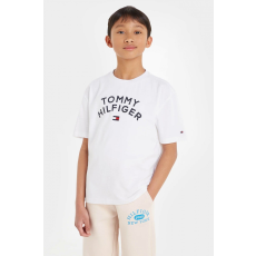 Tommy Hilfiger gyerek póló KB0KB08548 128 CM Fehér 8 év