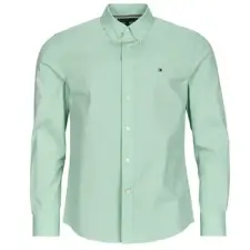 Tommy Hilfiger Hosszú ujjú ingek FLEX POPLIN SOLID RF SHIRT Zöld EU L férfi ing