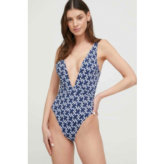 Tommy Hilfiger , Monogram One Piece fürdőruha, fehér, sötétkék, S