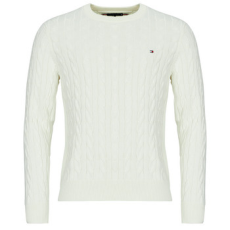 Tommy Hilfiger Pulóverek CLASSIC COTTON CABLE CREW NECK Bézs EU XL