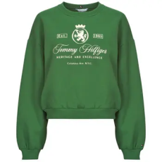 Tommy Hilfiger Pulóverek VARSITY CREST FLEECE SWTSHRT Zöld EU L