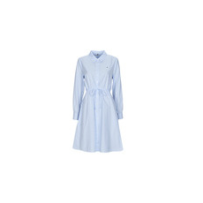 Tommy Hilfiger Rövid ruhák ITHAKA KNEE SHIRT-DRESS LS Kék FR 36