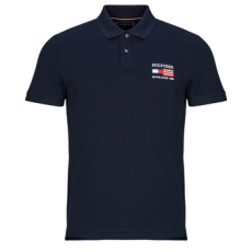 Tommy Hilfiger Rövid ujjú galléros pólók HILFIGER FLAG REG POLO Tengerész EU XL