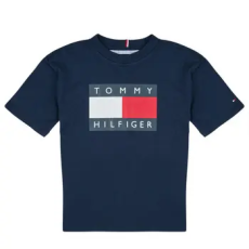 Tommy Hilfiger Rövid ujjú pólók HERITAGE PRINTED FLAG T-SHIRT Tengerész 14 éves