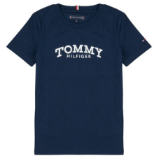 Tommy Hilfiger Rövid ujjú pólók MONOTYPE PRINT GRAPHIC T-SHIRT Tengerész 5 éves