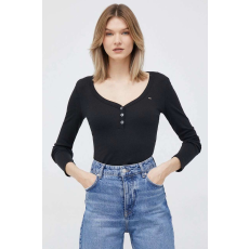 Tommy Hilfiger , Slim fit modális keverék blúz, fekete, XL
