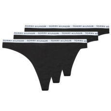 Tommy Hilfiger Stringek THONG X3 Fekete EU XL