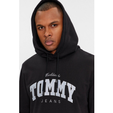 Tommy Jeans Férfi Varsity Tommy Jeans kapucnis pulóver fekete M INTL mintával