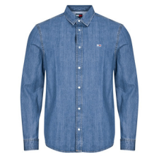 Tommy Jeans Hosszú ujjú ingek RGLR FIT SHIRT MID BLUE Kék EU S férfi ing