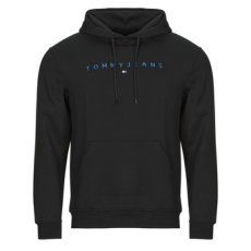Tommy Jeans Pulóverek TJM REG LINEAR LOGO HOODIE EXT Fekete EU S