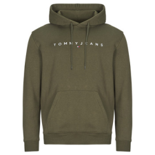Tommy Jeans Pulóverek TJM REG LINEAR LOGO HOODIE EXT Zöld EU M férfi pulóver, kardigán