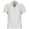 Tommy Jeans Rövid ujjú ingek TJM TEXTURED REG CAMP SHIRT EXT Barna EU M
