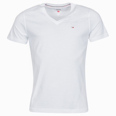 Tommy Jeans Rövid ujjú pólók TJM ORIGINAL JERSEY TEE V NECK Fehér EU S