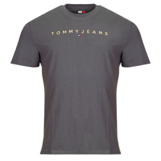 Tommy Jeans Rövid ujjú pólók TJM REG LINEAR LOGO TEE EXT Szürke EU XL